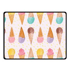 Cute Ice Cream Fleece Blanket (small) by Brittlevirginclothing