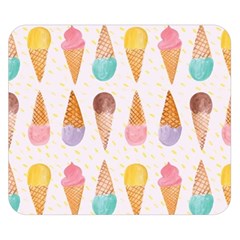 Cute Ice Cream Double Sided Flano Blanket (small)  by Brittlevirginclothing