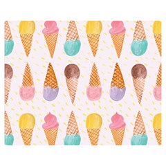 Cute Ice Cream Double Sided Flano Blanket (medium)  by Brittlevirginclothing