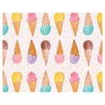 Cute ice cream Double Sided Flano Blanket (Medium)  60 x50  Blanket Front