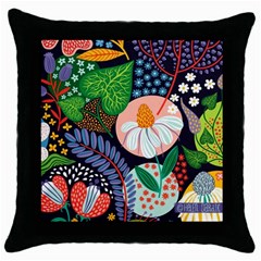 Japanese Inspired Throw Pillow Case (black) by Brittlevirginclothing