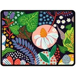 Japanese inspired Double Sided Fleece Blanket (Large)  80 x60  Blanket Front