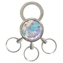 Pastel Stars 3-ring Key Chains by Brittlevirginclothing
