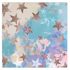 Pastel Stars Large Satin Scarf (square) by Brittlevirginclothing