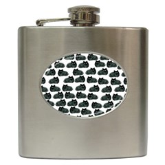 Black Cat Hip Flask (6 Oz) by Brittlevirginclothing