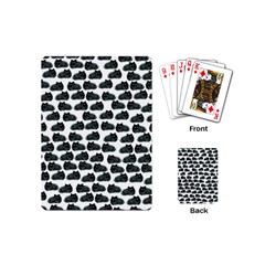 Black Cat Playing Cards (mini)  by Brittlevirginclothing