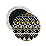 Black bohemian 2.25  Magnets Front