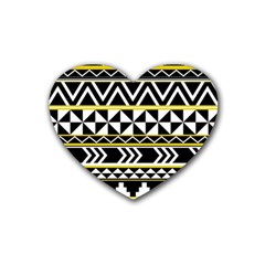 Black Bohemian Heart Coaster (4 Pack)  by Brittlevirginclothing