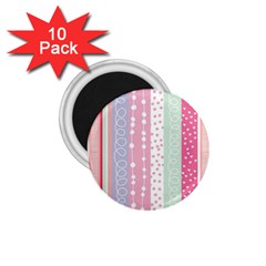 Pink Wood 1 75  Magnets (10 Pack)  by Brittlevirginclothing