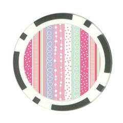 Pink Wood Poker Chip Card Guard by Brittlevirginclothing