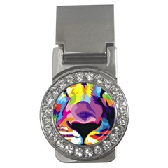 Colorful Lion Money Clips (cz)  by Brittlevirginclothing