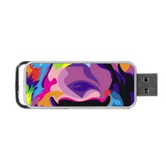 Colorful Lion Portable Usb Flash (two Sides) by Brittlevirginclothing