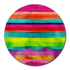 Wet Painted Paper Round Mousepads by Brittlevirginclothing