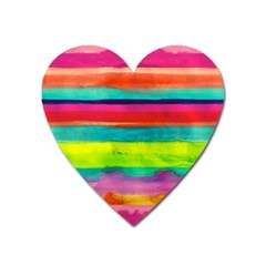 Wet Painted Paper Heart Magnet by Brittlevirginclothing