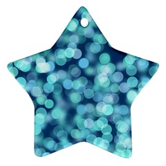 Blue Light Star Ornament (two Sides) by Brittlevirginclothing
