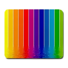 Faded Rainbow  Large Mousepads by Brittlevirginclothing