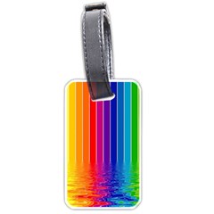 Faded Rainbow  Luggage Tags (one Side) 