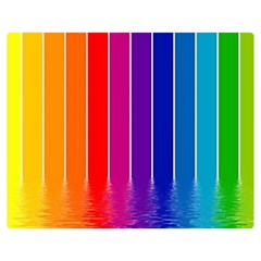 Faded Rainbow  Double Sided Flano Blanket (medium) 