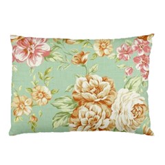 Vintage Pastel Flower Pillow Case (two Sides) by Brittlevirginclothing