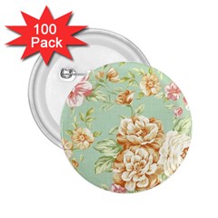 Vintage Pastel Flower 2 25  Buttons (100 Pack)  by Brittlevirginclothing