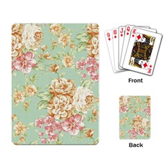 Vintage Pastel Flower Playing Card by Brittlevirginclothing