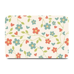 Abstract Vintage Flower Floral Pattern Plate Mats