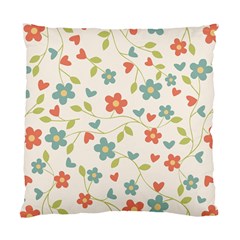 Abstract Vintage Flower Floral Pattern Standard Cushion Case (Two Sides)