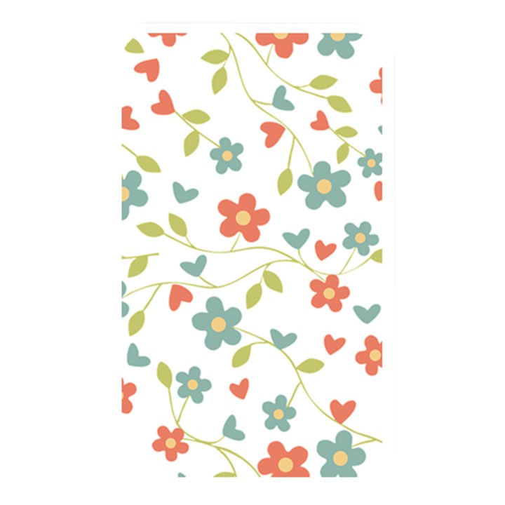 Abstract Vintage Flower Floral Pattern Memory Card Reader