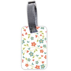 Abstract Vintage Flower Floral Pattern Luggage Tags (two Sides) by Amaryn4rt