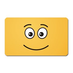 Smiling Face With Open Eyes Magnet (rectangular) by sifis