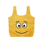 Smiling Face with Open Eyes Full Print Recycle Bags (S)  Front