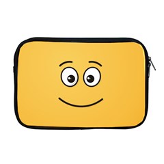 Smiling Face With Open Eyes Apple Macbook Pro 17  Zipper Case by sifis