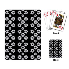 Dark Floral Playing Card by dflcprints