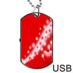 Background Banner Congratulation Dog Tag Usb Flash (one Side)