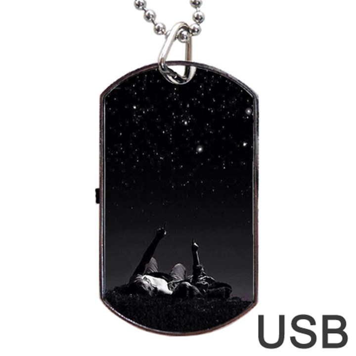 Frontline Midnight View Dog Tag USB Flash (One Side)