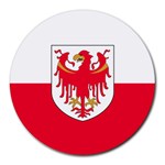 Flag of South Tyrol Round Mousepads Front