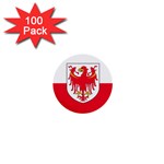 Flag of South Tyrol 1  Mini Buttons (100 pack)  Front