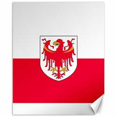 Flag Of South Tyrol Canvas 11  X 14   by abbeyz71