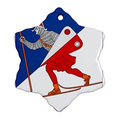 Lillehammer Coat Of Arms  Snowflake Ornament (two Sides)