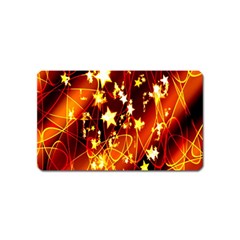 Background Pattern Lines Oval Magnet (Name Card)
