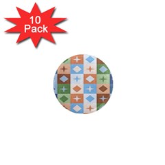 Fabric Textile Textures Cubes 1  Mini Magnet (10 Pack)  by Amaryn4rt