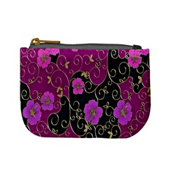 Floral Pattern Background Mini Coin Purses