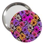 Floral Pattern 3  Handbag Mirrors Front