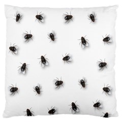 Flies Standard Flano Cushion Case (two Sides) by Valentinaart