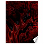 Fractal Red Black Glossy Pattern Decorative Canvas 18  x 24   17.8 x23.08  Canvas - 1