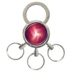 Fractal Red Sample Abstract Pattern Background 3-ring Key Chains by Amaryn4rt
