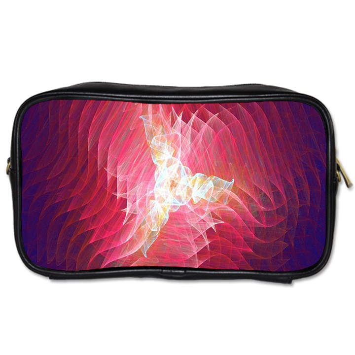 Fractal Red Sample Abstract Pattern Background Toiletries Bags