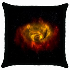 Galaxy Nebula Space Cosmos Universe Fantasy Throw Pillow Case (black) by Amaryn4rt