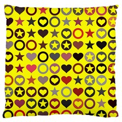 Heart Circle Star Seamless Pattern Standard Flano Cushion Case (two Sides)