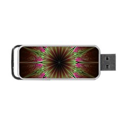 Julian Star Star Fun Green Violet Portable Usb Flash (one Side) by Amaryn4rt